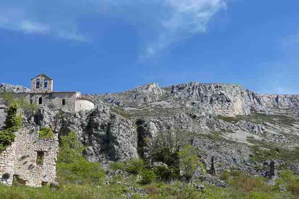 Greolieres: Superbe Studio Avec Vue Montagne Exterior foto